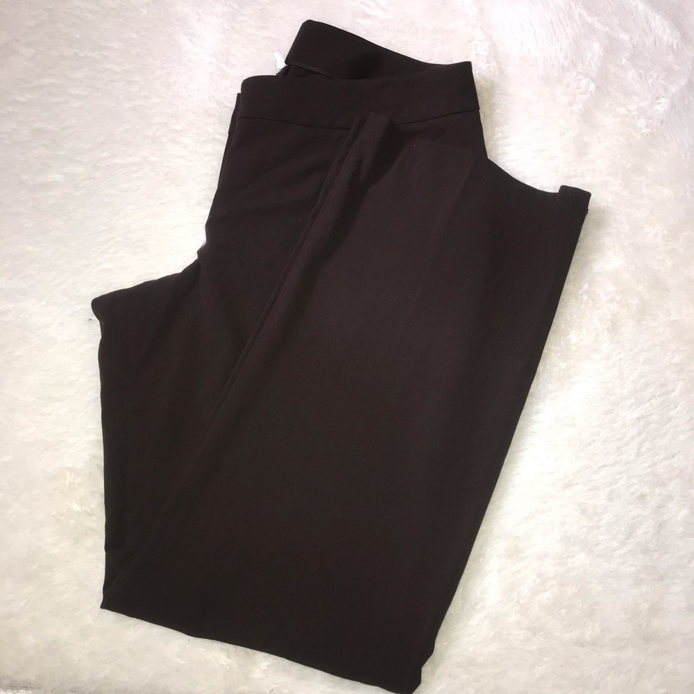 Ashley Stewart brown casual career pants